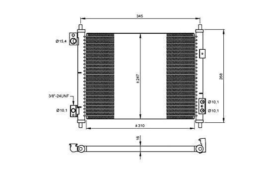 Kondensor, klimatanläggning EASY FIT 35926 NRF, bild 2