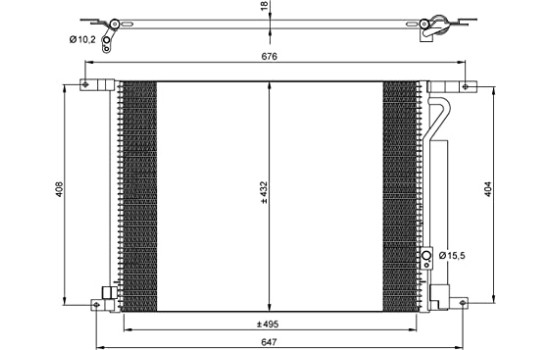 Kondensor, klimatanläggning EASY FIT 35931 NRF, bild 3