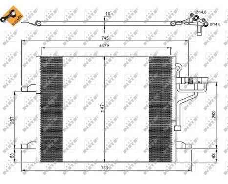Kondensor, klimatanläggning EASY FIT 35936 NRF, bild 5