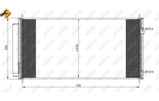 Kondensor, klimatanläggning EASY FIT 35943 NRF, bild 6