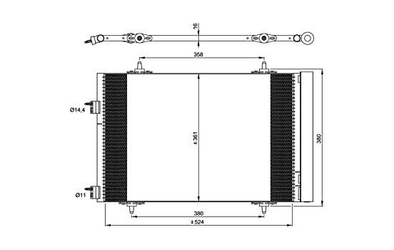 Kondensor, klimatanläggning EASY FIT 35945 NRF, bild 5