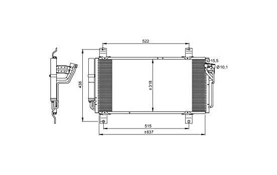 Kondensor, klimatanläggning EASY FIT 35949 NRF, bild 5