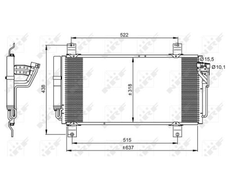 Kondensor, klimatanläggning EASY FIT 35949 NRF, bild 6