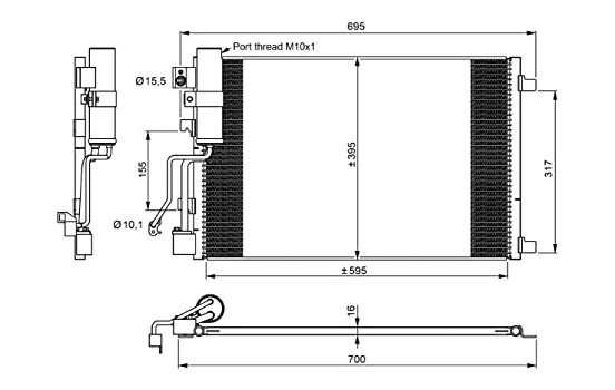 Kondensor, klimatanläggning EASY FIT 35974 NRF, bild 5