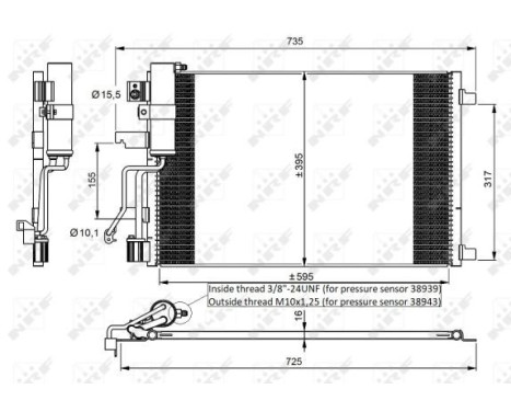 Kondensor, klimatanläggning EASY FIT 35975 NRF, bild 6