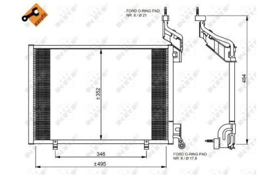 Kondensor, klimatanläggning EASY FIT 35976 NRF, bild 8