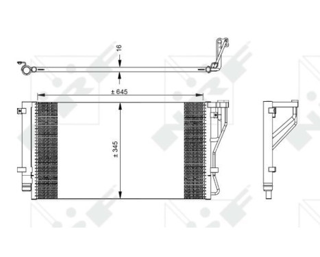 Kondensor, klimatanläggning EASY FIT 35980 NRF, bild 2