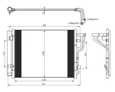Kondensor, klimatanläggning EASY FIT 35986 NRF, bild 3