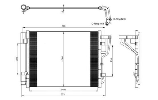Kondensor, klimatanläggning EASY FIT 35986 NRF, bild 3