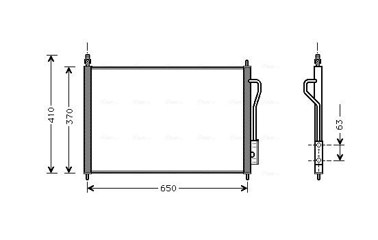 Kondensor, klimatanläggning FD5268 Ava Quality Cooling