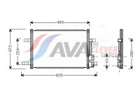 Kondensor, klimatanläggning FD5327 Ava Quality Cooling