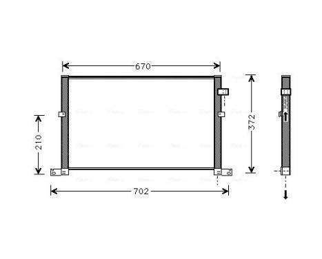 Kondensor, klimatanläggning FD5334 Ava Quality Cooling, bild 2