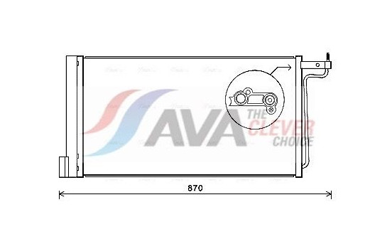 Kondensor, klimatanläggning FD5485D Ava Quality Cooling, bild 2