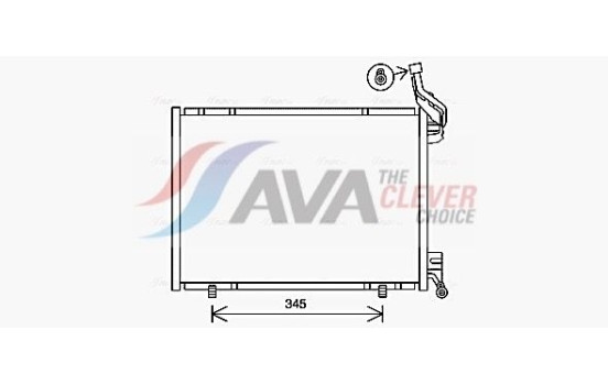 Kondensor, klimatanläggning FD5640 Ava Quality Cooling