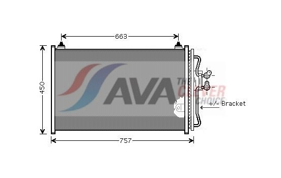 Kondensor, klimatanläggning FDA5347 Ava Quality Cooling