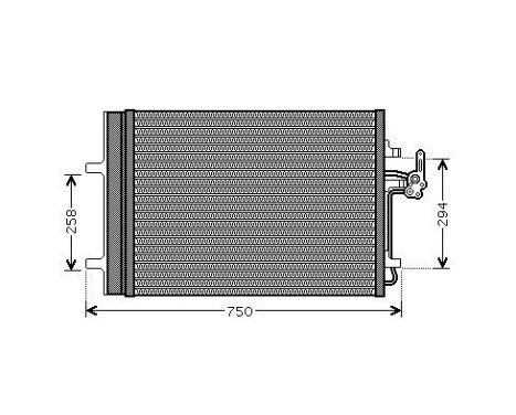 Kondensor, klimatanläggning FDA5427D Ava Quality Cooling, bild 2