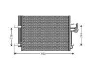 Kondensor, klimatanläggning FDA5428D Ava Quality Cooling