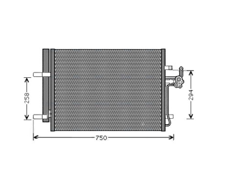 Kondensor, klimatanläggning FDA5428D Ava Quality Cooling