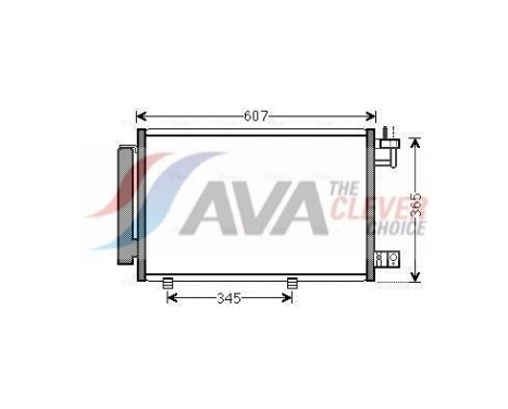 Kondensor, klimatanläggning FDA5439D Ava Quality Cooling, bild 2