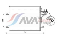 Kondensor, klimatanläggning FDA5483 Ava Quality Cooling