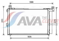 Kondensor, klimatanläggning FDA5486D Ava Quality Cooling