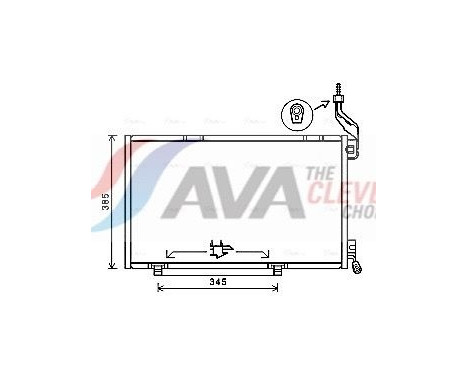 Kondensor, klimatanläggning FDA5590 Ava Quality Cooling