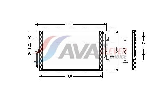 Kondensor, klimatanläggning FT5245 Ava Quality Cooling