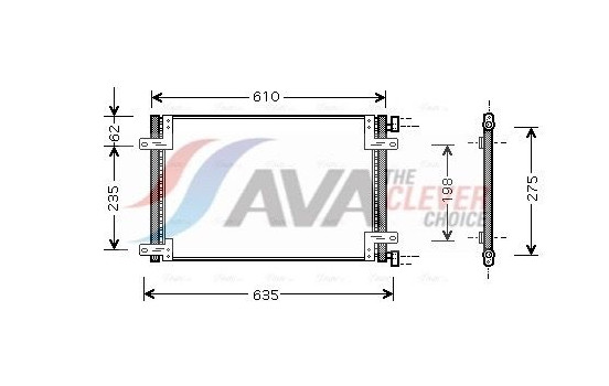 Kondensor, klimatanläggning FT5255 Ava Quality Cooling