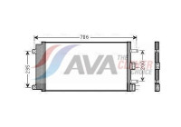 Kondensor, klimatanläggning FT5342D Ava Quality Cooling