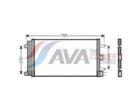 Kondensor, klimatanläggning FT5342D Ava Quality Cooling