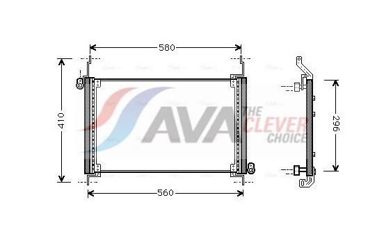 Kondensor, klimatanläggning FTA5127 Ava Quality Cooling