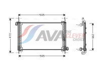 Kondensor, klimatanläggning FTA5237 Ava Quality Cooling