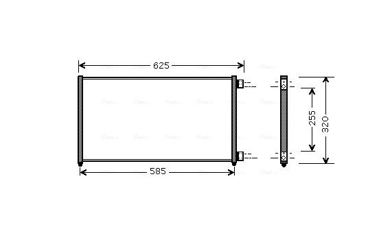 Kondensor, klimatanläggning FTA5256 Ava Quality Cooling