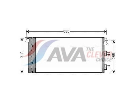 Kondensor, klimatanläggning FTA5293D Ava Quality Cooling