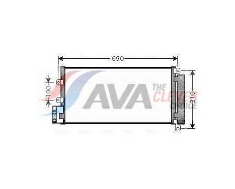 Kondensor, klimatanläggning FTA5356D Ava Quality Cooling, bild 2
