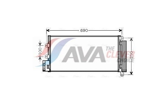 Kondensor, klimatanläggning FTA5356D Ava Quality Cooling, bild 2