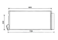 Kondensor, klimatanläggning FTA5396D Ava Quality Cooling