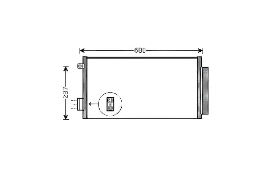Kondensor, klimatanläggning FTA5412D Ava Quality Cooling
