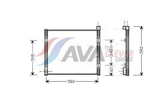 Kondensor, klimatanläggning HD5095 Ava Quality Cooling