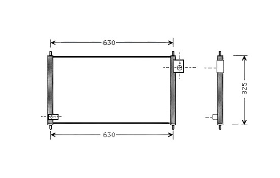 Kondensor, klimatanläggning HD5111 Ava Quality Cooling