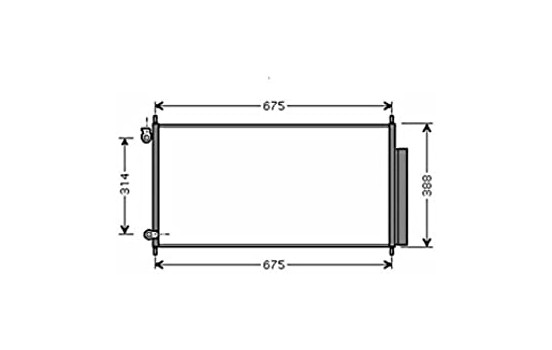 Kondensor, klimatanläggning HD5185D Ava Quality Cooling