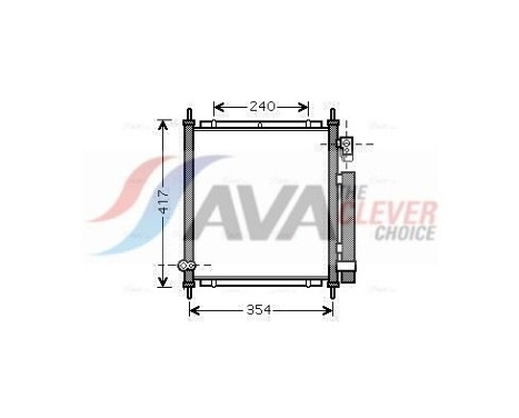 Kondensor, klimatanläggning HD5197D Ava Quality Cooling