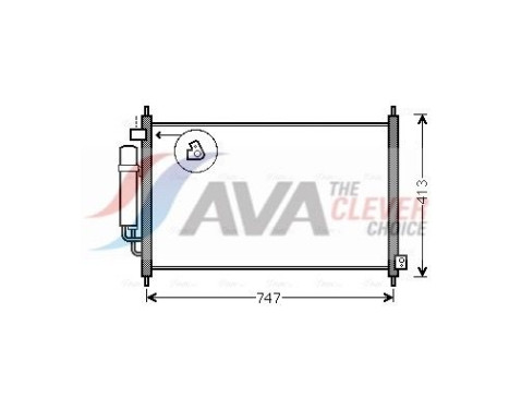 Kondensor, klimatanläggning HD5234D Ava Quality Cooling