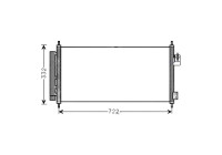 Kondensor, klimatanläggning HD5248D Ava Quality Cooling