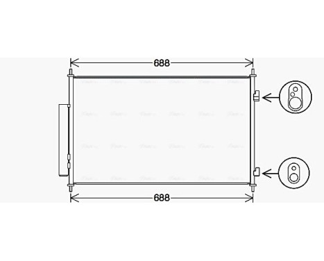 Kondensor, klimatanläggning HD5317D Ava Quality Cooling, bild 2