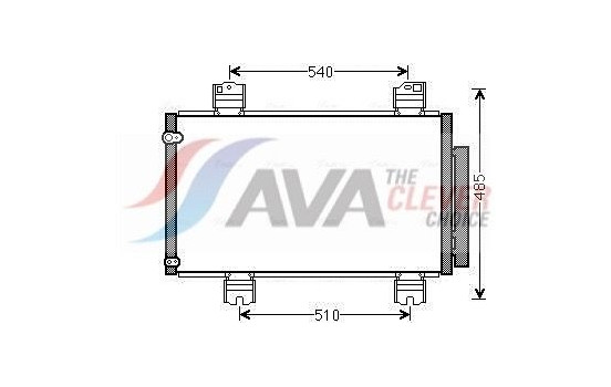 Kondensor, klimatanläggning HDA5236D Ava Quality Cooling
