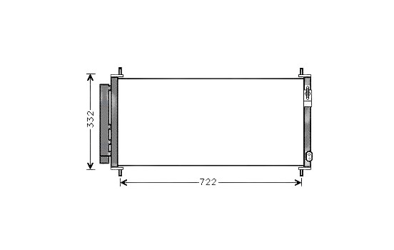 Kondensor, klimatanläggning HDA5264D Ava Quality Cooling