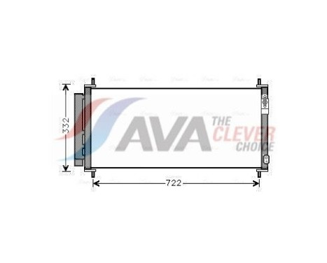 Kondensor, klimatanläggning HDA5264D Ava Quality Cooling, bild 2