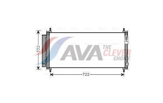 Kondensor, klimatanläggning HDA5264D Ava Quality Cooling, bild 2