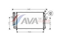 Kondensor, klimatanläggning HY5087D Ava Quality Cooling